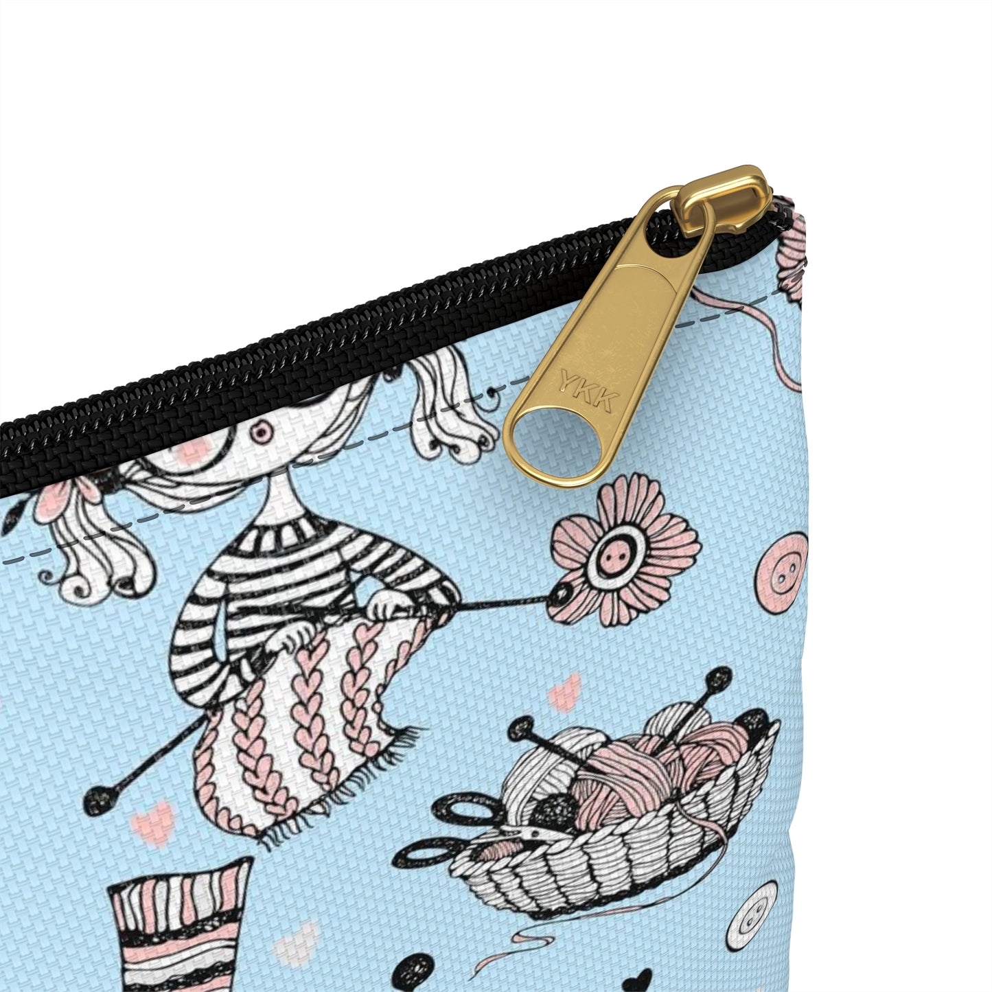 Crochet, Knitting or Crafting Accessory Pouch, Crochet Gift, Knitting Gift, Craft Organization or Storage Bag or Pouch. Bags Printify