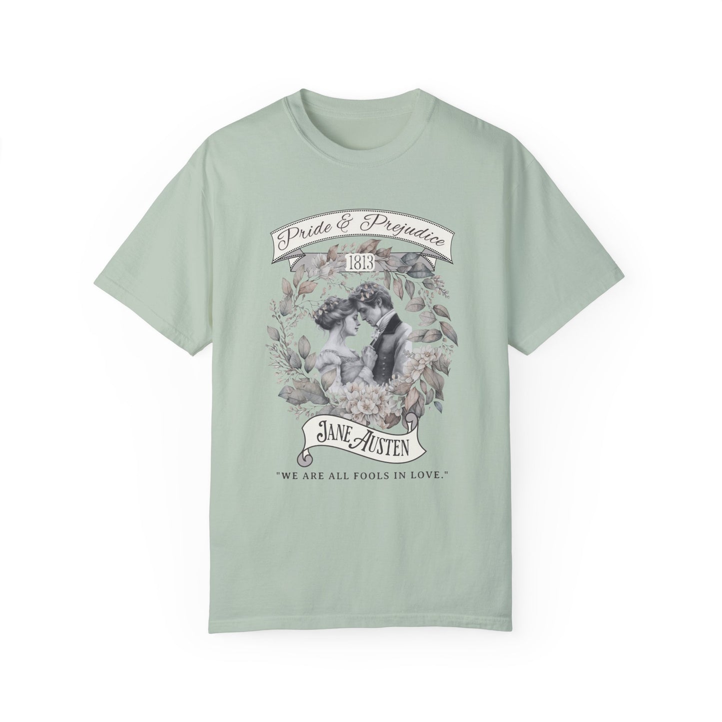 Pride and Prejudice T-Shirt Jane Austen Historical Romance Reader T-Shirt Printify Bay S
