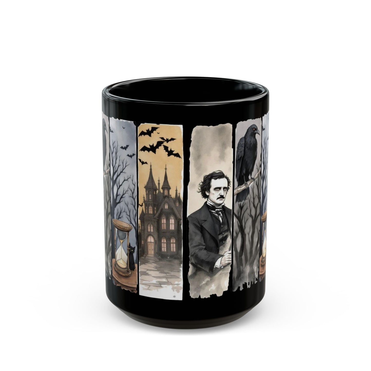 Edgar Allan Poe Mug Gothic Literary Gift For Book Lover Dark Academia Macabre Fall Coffee Cup Halloween Poetember Party Gift For Bookclub Mug Printify