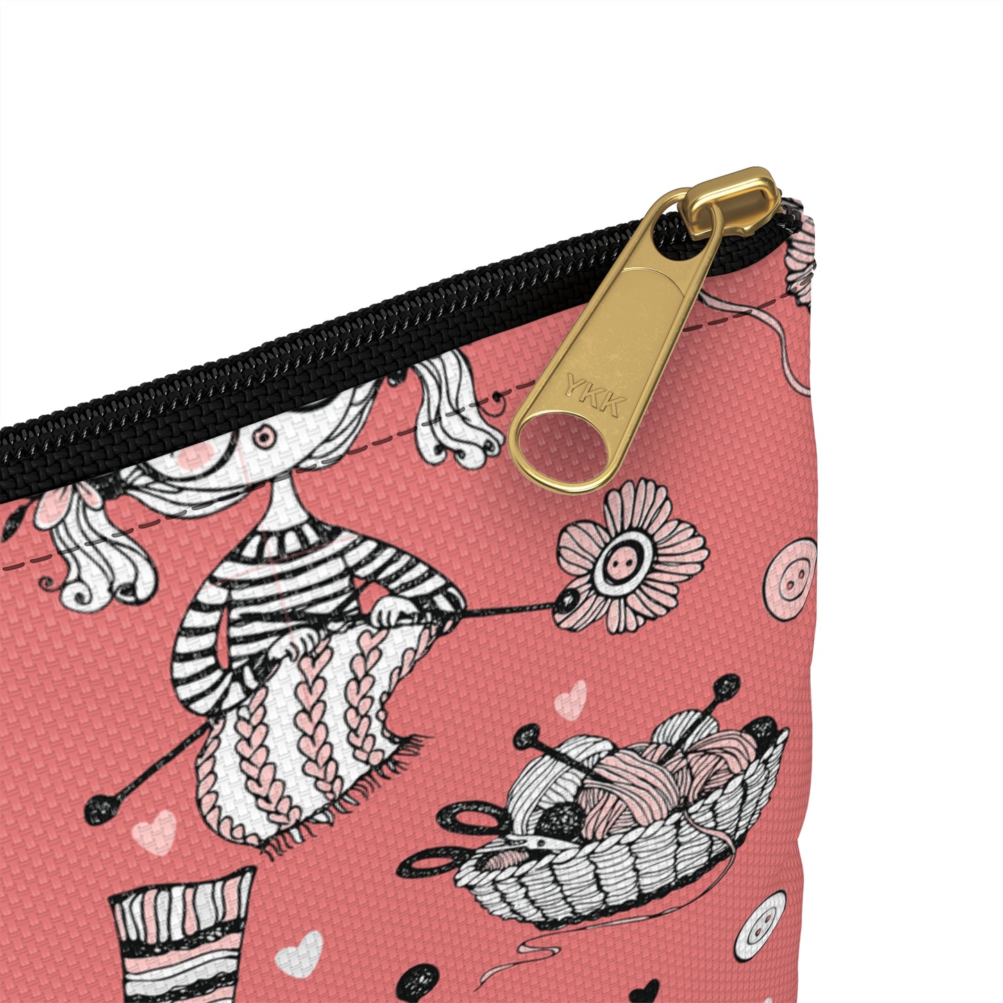 Crochet, Knitting or Crafting Accessory Pouch, Crochet Gift, Knitting Gift, Craft Organization or Storage Bag or Pouch. Bags Printify