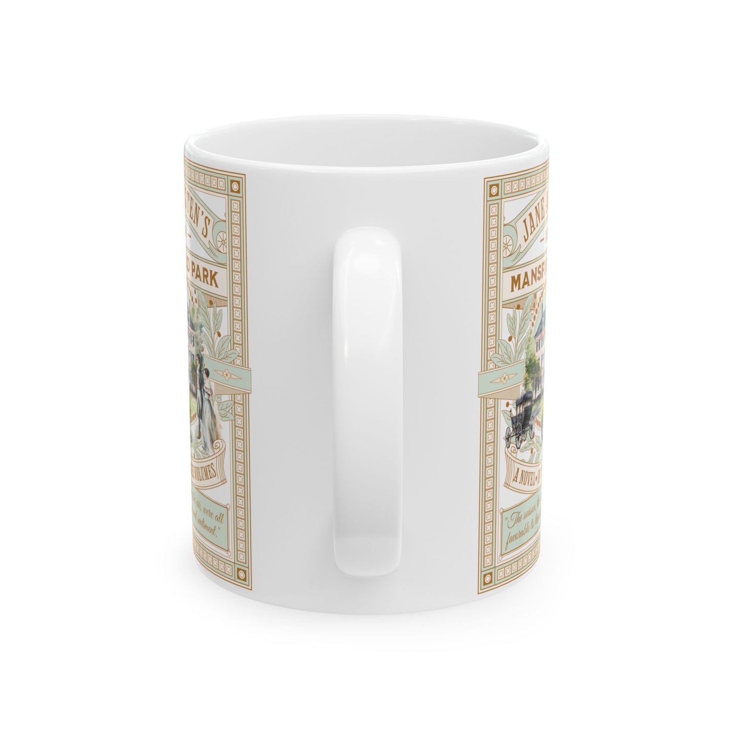Jane Austen Coffee Mug Mansfield Park Historical Romance Reader Gift Bookish Literary Light Academia Gift for Her Bookclub Gift For Her BFF Mug Printify