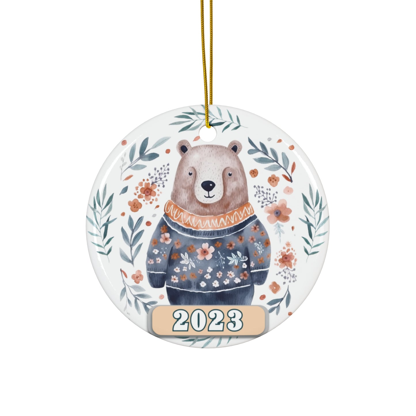 Christmas 2023 Ornament, Scandinavian, Swedish Decoration, Holiday Gift Idea, Heirloom Keepsake, Host Gift Exchange, Family Xmas Tree Bauble Home Decor Printify Circle One Size