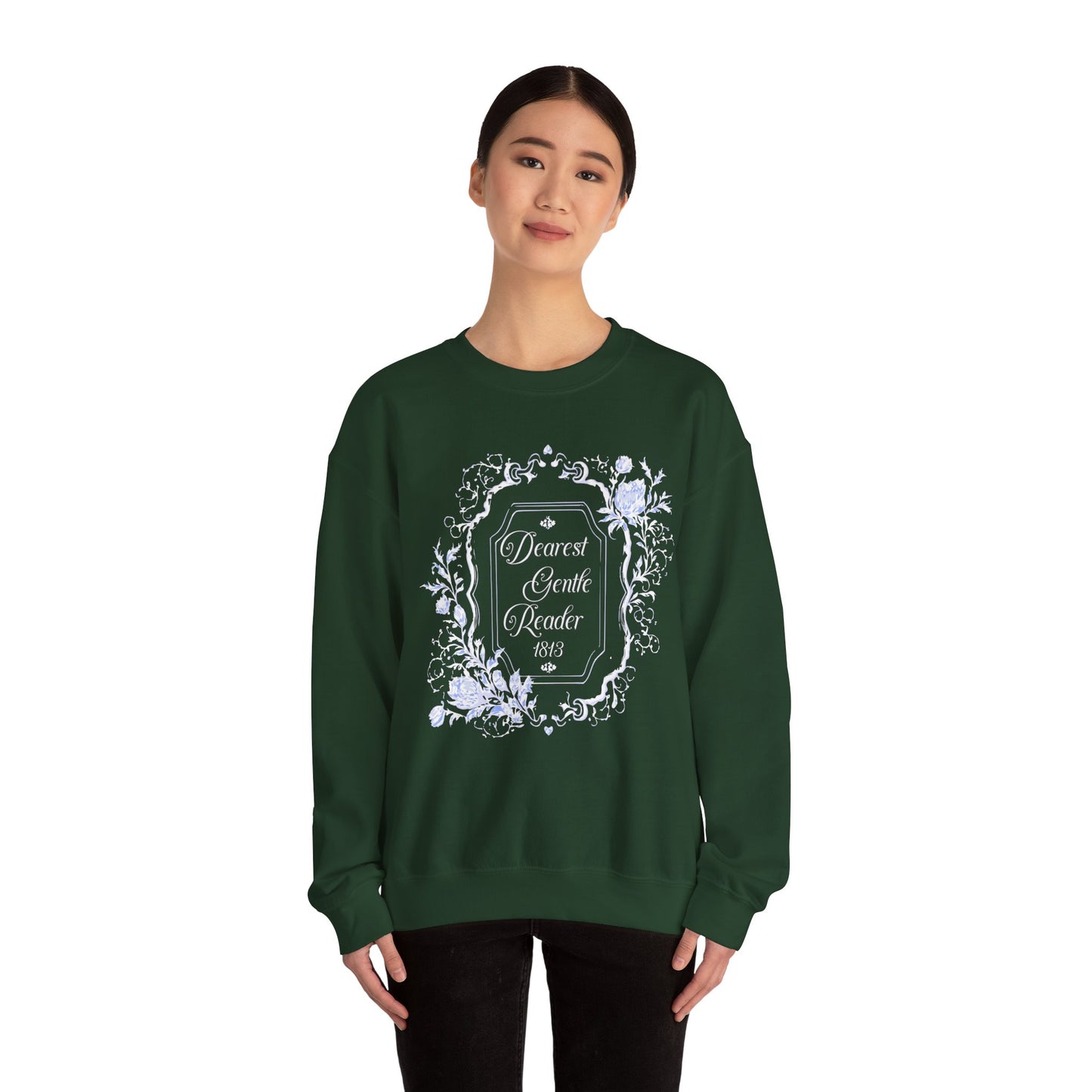 Dearest Gentle Reader Sweatshirt Regency England Ton Society Papers Gift For Historical Romance Fan Drama Romance Reader Gift Bookclub Gift Sweatshirt Printify