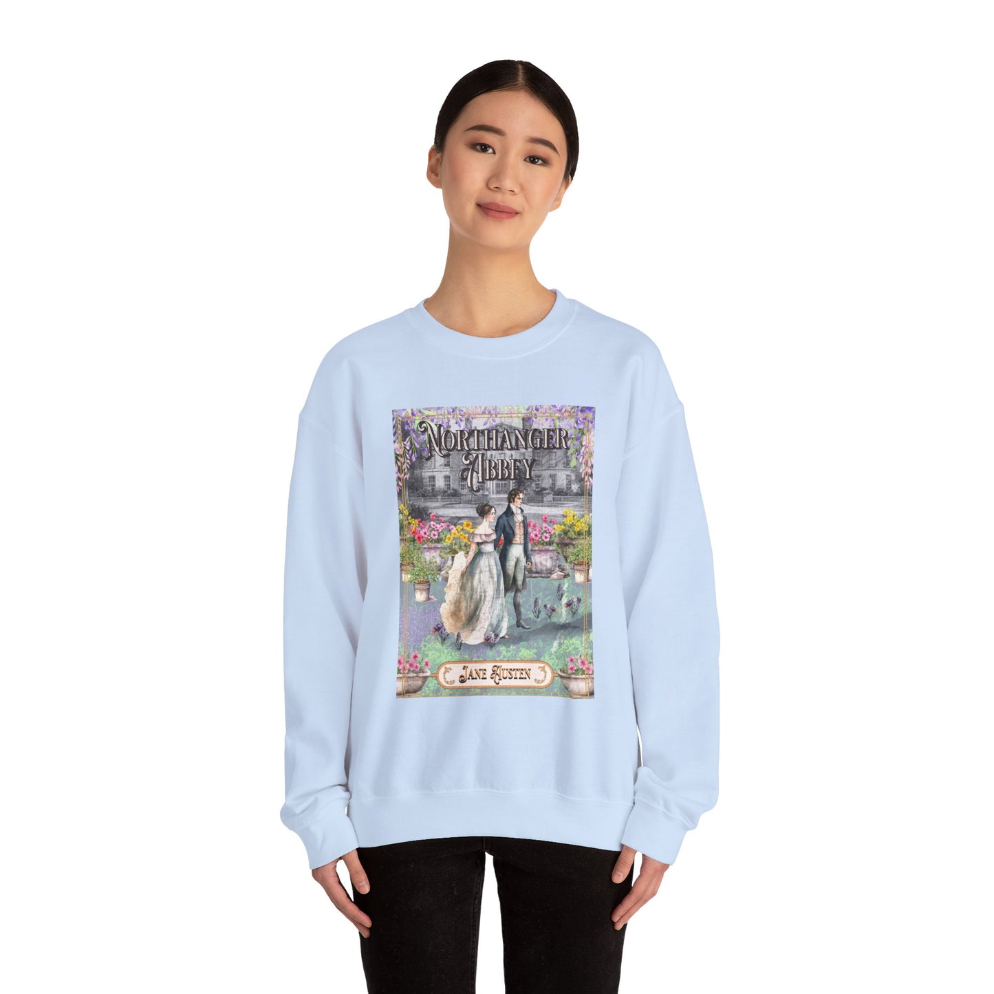 Jane Austen Sweatshirt, Northanger Abbey Historical Romance Sweater, Bookish Literary Jane Austen Fan Art Gift, Gift for Her, Bookclub Shirt Sweatshirt Printify