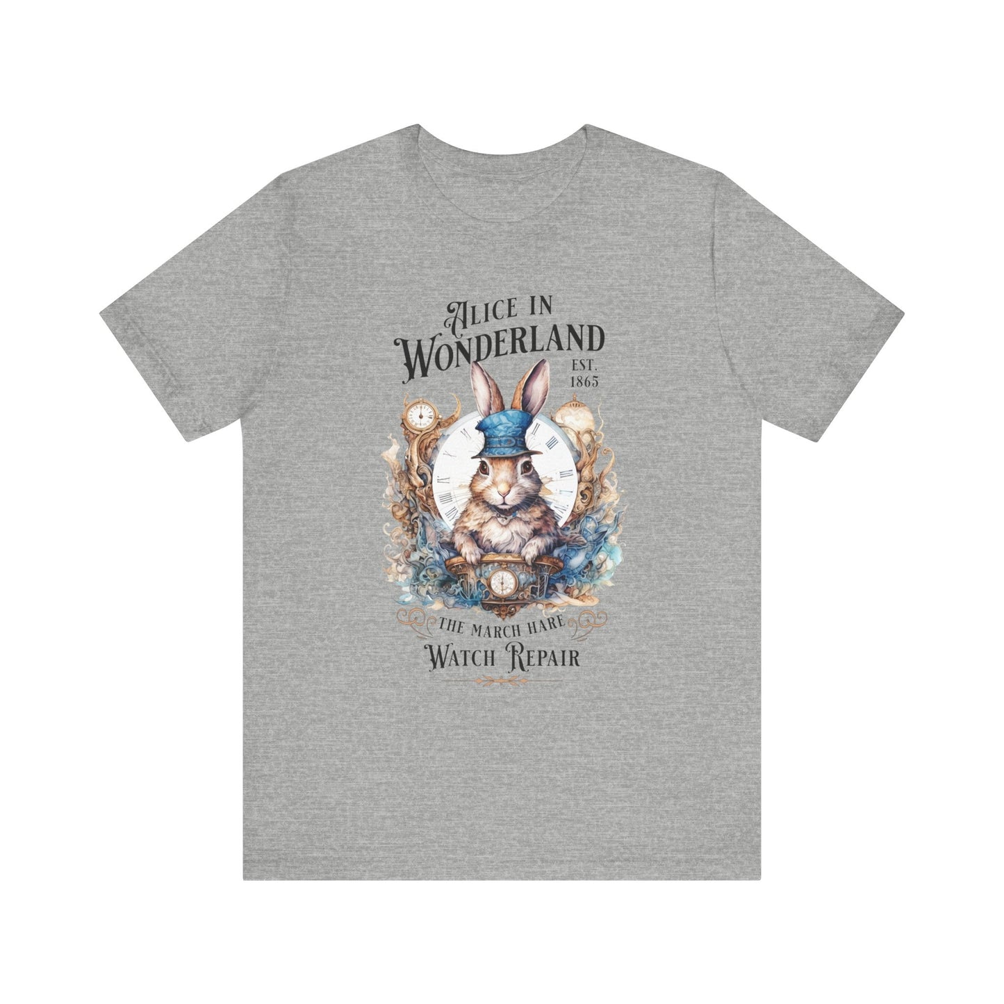 3001 Unisex Jersey Short Sleeve Tee Alice in Wonderland T-Shirt Printify Athletic Heather S