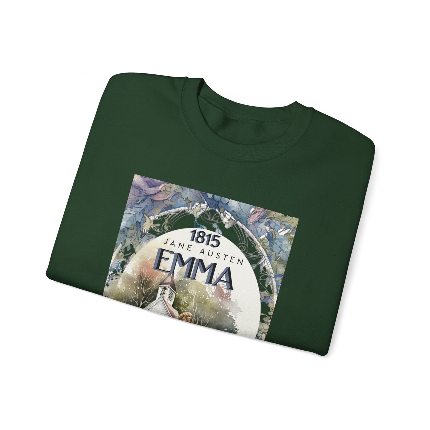 Jane Austen Sweatshirt, Emma Historical Romance Sweater, Bookish Literary Jane Austen Fan Art Gift, Gift for Her, Bookclub Shirt Sweatshirt Printify