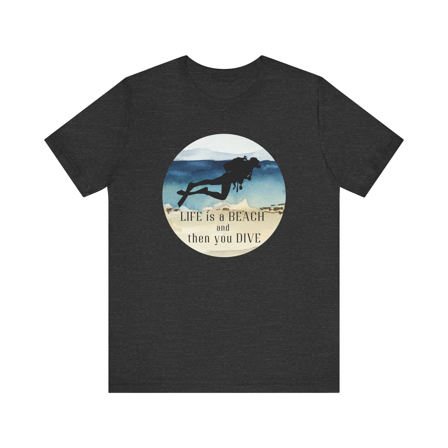 Scuba Diving Gift, Scuba Diving Shirt, Scuba Diver Gift, Scuba Lover Gift, Ocean Lover TShirt Gifts For Scuba Divers, Water Fun Tee, Snorke T-Shirt Printify Dark Grey Heather XS