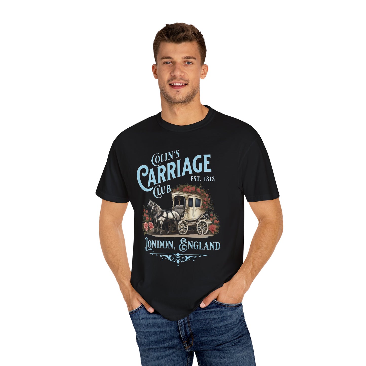 Colins Carriage Club Shirt Regency England Ton Society Gift For Book Lover Fan Historical Drama Penelope Romance Reader Gift Bookclub Gift T-Shirt Printify