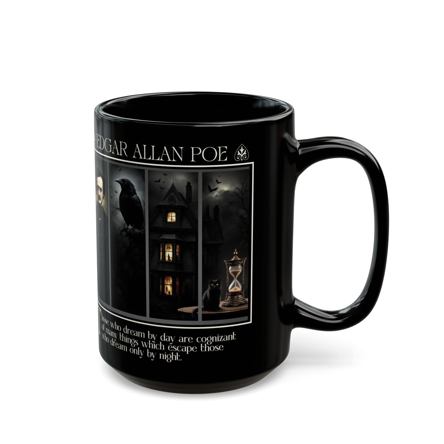 Edgar Allan Poe Mug Gothic Literary Gift For Book Lover Dark Academia Macabre Fall Coffee Cup Halloween Poetember Party Gift For Bookclub Mug Printify