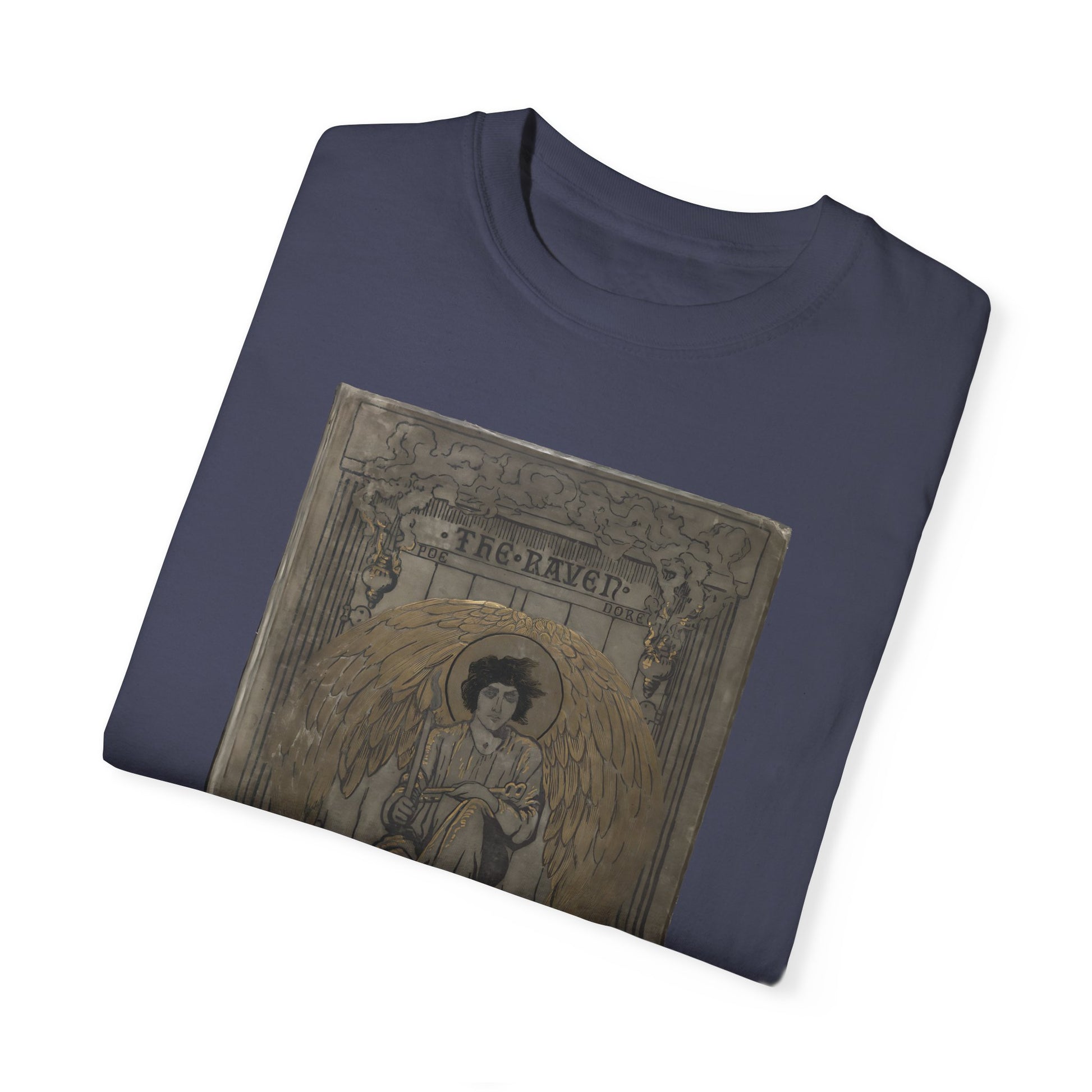 Edgar Allan Poe T-Shirt The Raven First Edition Gift For Poe Lovers Literary Shirt Nevermore Darkness There Gothic Whimsigoth Dark Academia T-Shirt Printify