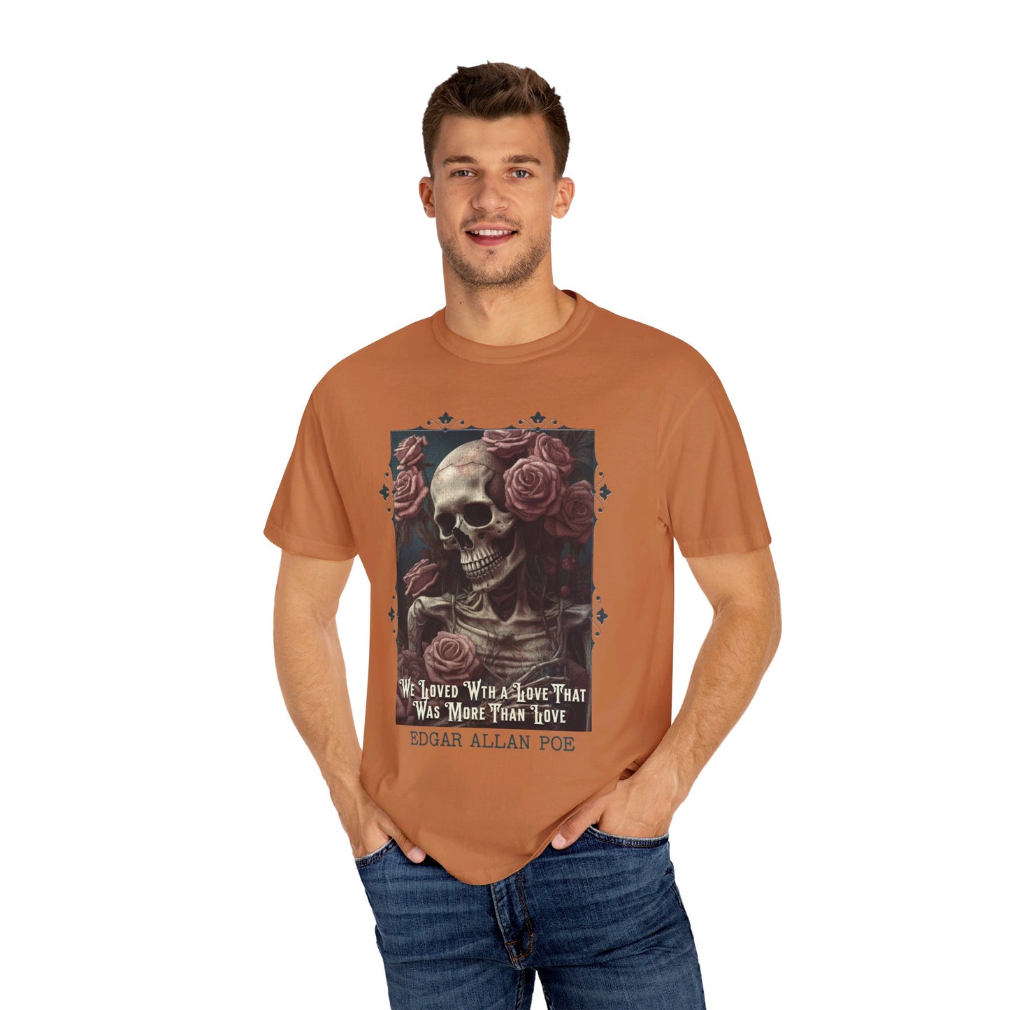 Edgar Allan Poe T-Shirt, Annabel-Lee Novel Vintage Book, Reading Lover Shirt, Halloween, Gothic, Light Academia Gift, Comfort Colours TShirt T-Shirt Printify