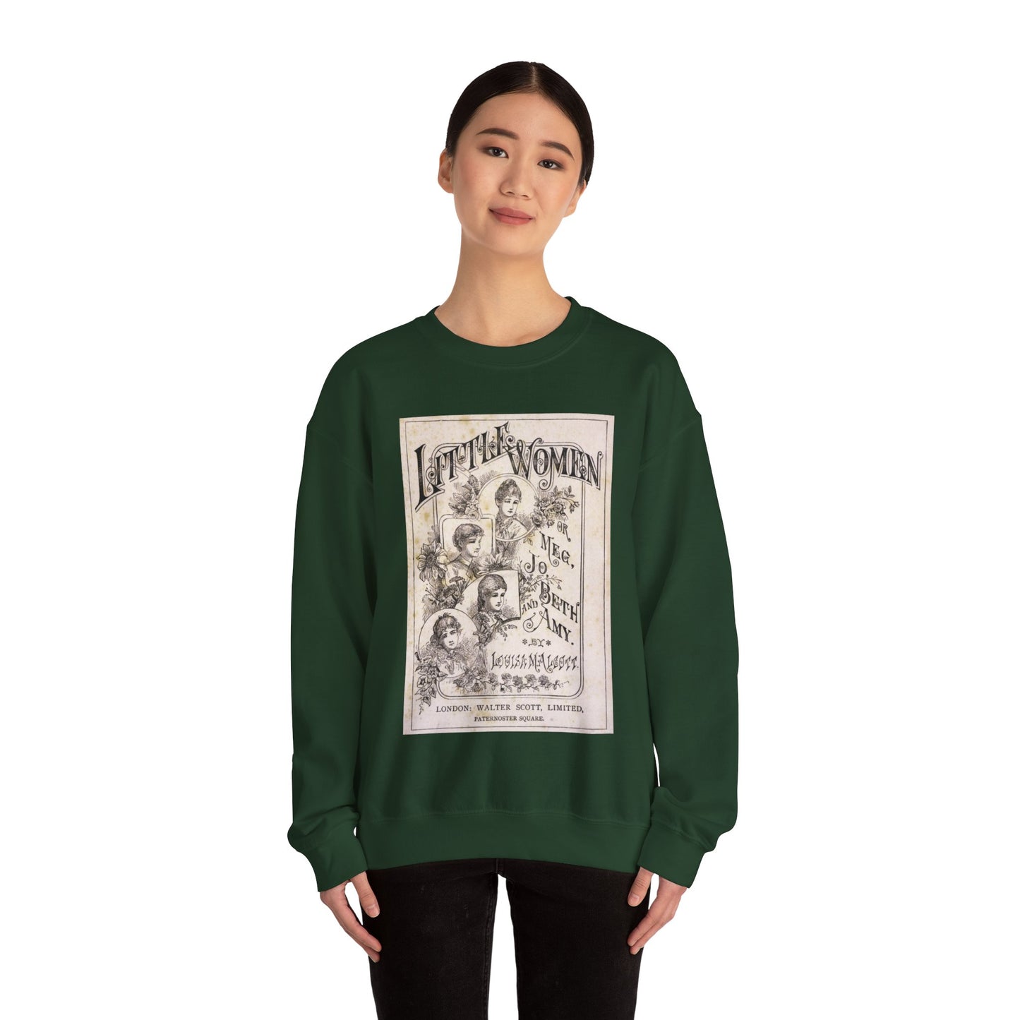 Little Women Sweatshirt, Louisa May Alcott Historical Romance Sweater, Bookish Literary Fan Art Gift, Gift for Her, Bookclub Crewneck Shirt Sweatshirt Printify