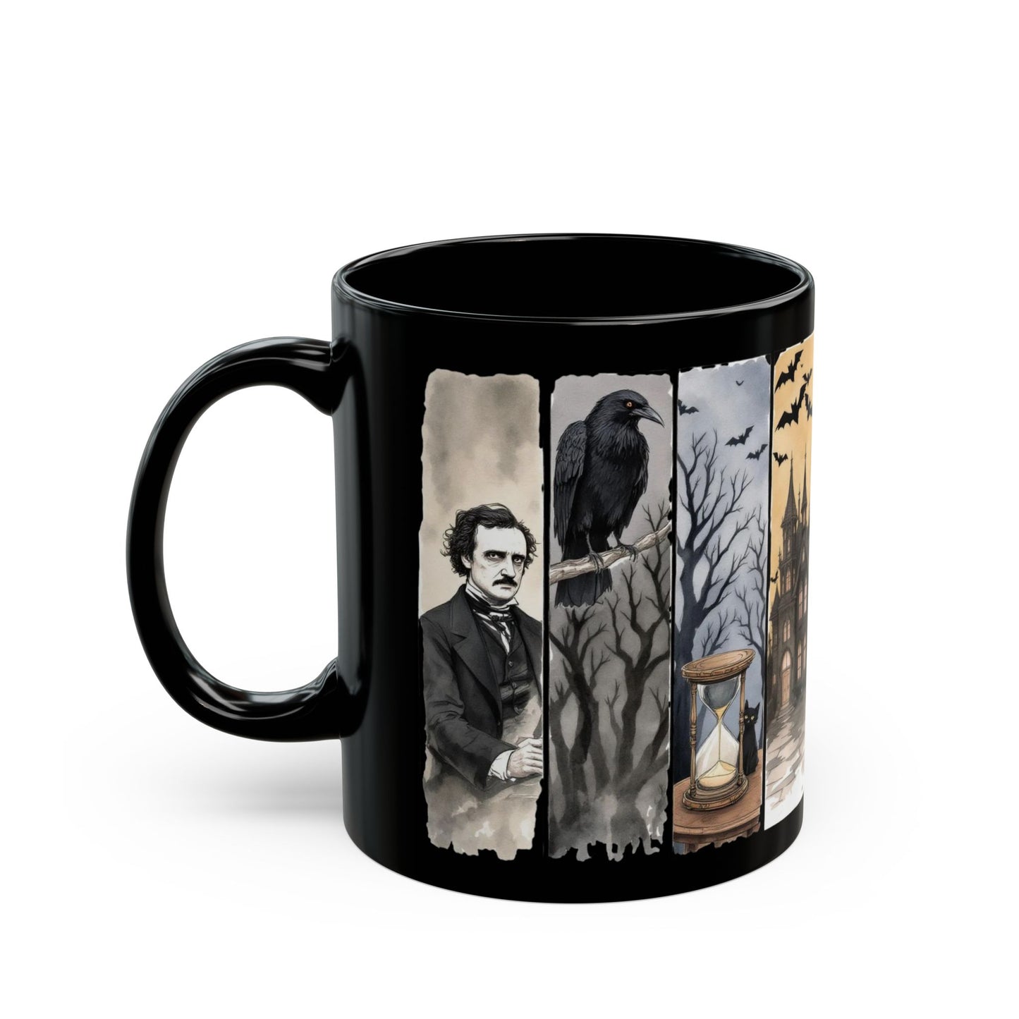 Edgar Allan Poe Mug Gothic Literary Gift For Book Lover Dark Academia Macabre Fall Coffee Cup Halloween Poetember Party Gift For Bookclub Mug Printify