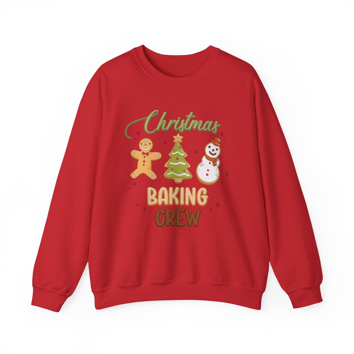 Christmas Baking Crew Sweatshirt, Christmas Baking Team Matching Sweater, Christmas Baking Women's Christmas Shirts, Christmas Cookie Crew Sweatshirt Printify S Red