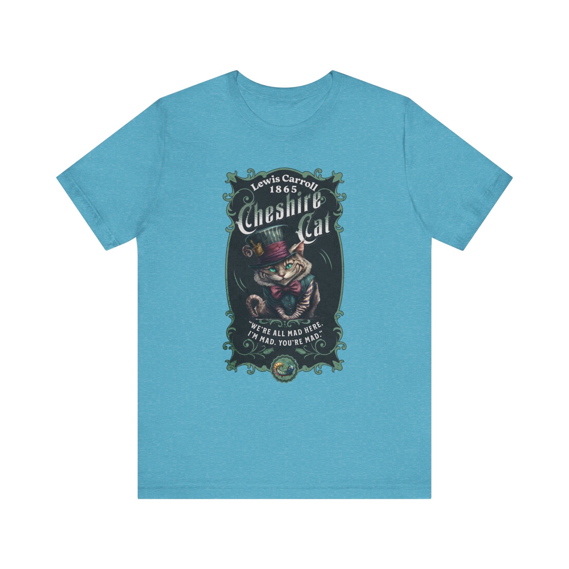 3001 Unisex Jersey Short Sleeve Tee Alice in Wonderland T-Shirt Printify Heather Aqua S