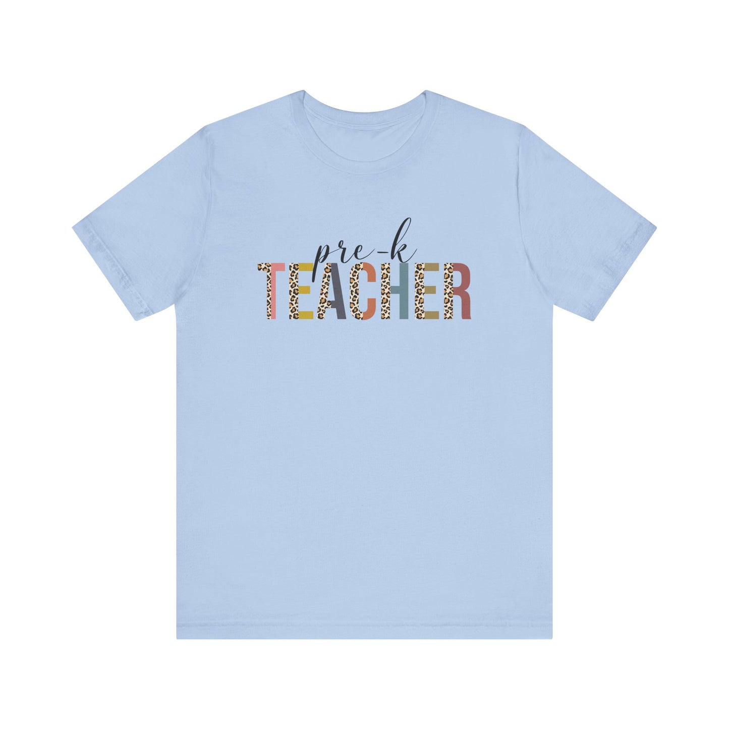 Cute Teacher TShirt Gift, Education Tee, Elementary School Teacher Appreciation, Funny Back To School Shirt, Teacher T-Shirt, Teacher Tee T-Shirt Printify Baby Blue XS