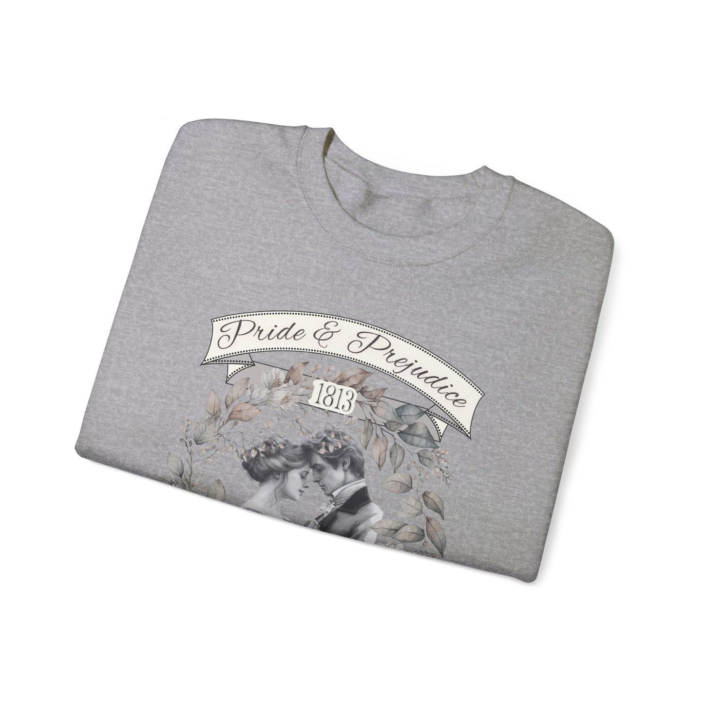 Jane Austen Sweatshirt, Pride & Prejudice Historical Romance Sweater, Bookish Literary Jane Austen Fan Art Gift, Gift for Her, Readers, Sweatshirt Printify