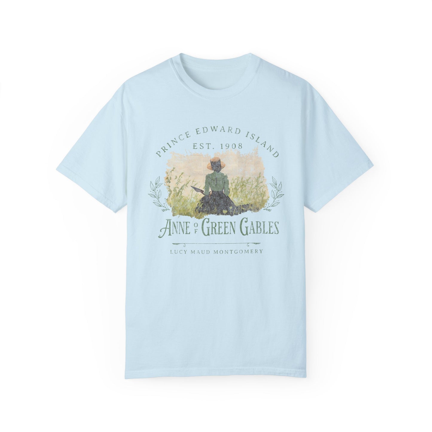 Charming Anne of Green Gables Unisex T-Shirt, Vintage Literary Tee, Gift for Book Lovers, Classic Literature Apparel, Summer Casual Wear T-Shirt Printify Chambray S