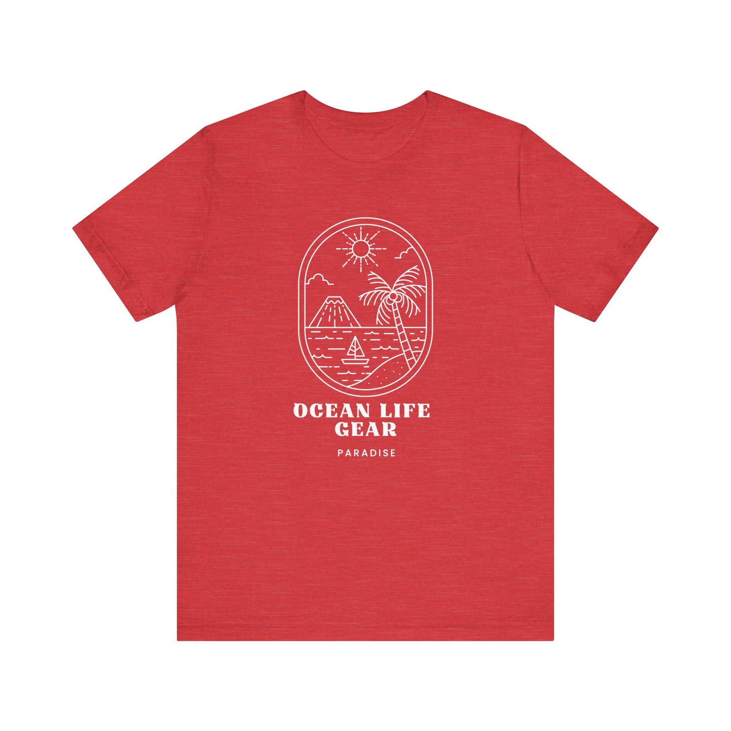 Scuba Diving Gift, Snorkel Tee, Scuba Diving Shirt, Scuba Diver Gift, Ocean Lover TShirt, Gifts For Snorkeler Scuba Divers, Ocean Life T-Shirt Printify Heather Red XS