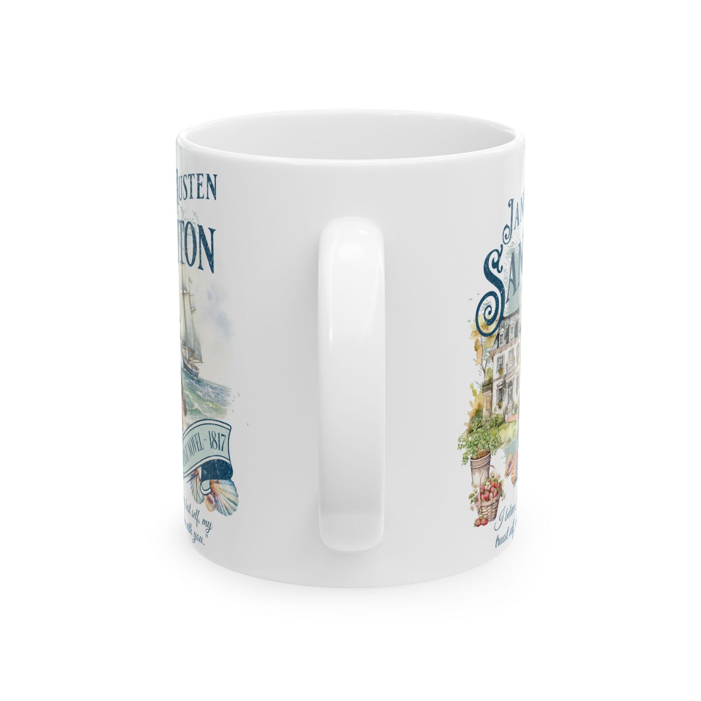 Jane Austen Sanditon Coffee Mug Historical Romance Reader Gift For Book Lover Light Academia Bookclub Gift Birthday Mom Her Christmas Gift Mug Printify