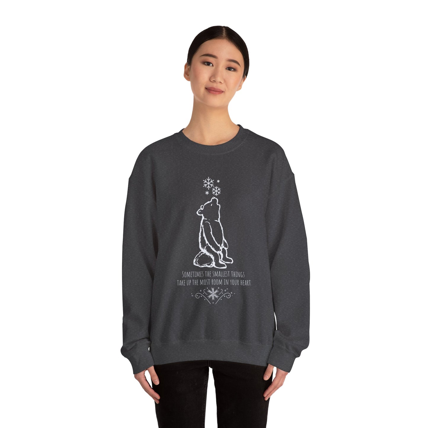 Winnie The Pooh Christmas Sweatshirt, Pooh Bear Holiday Sweater Family Matching Christmas Vacation Shirts, A.A. Milne Shirt Book Lover Gifts Sweatshirt Printify