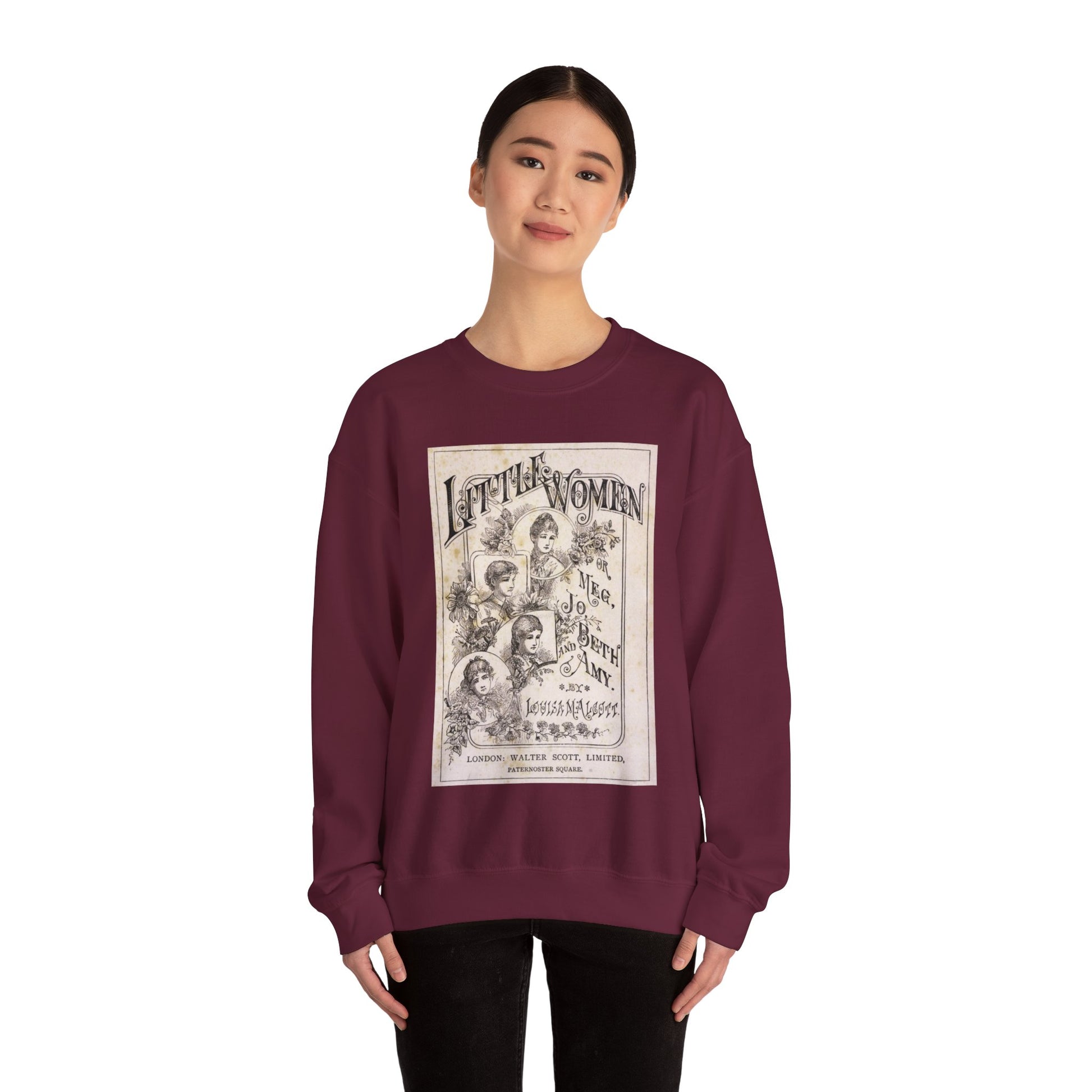 Little Women Sweatshirt, Louisa May Alcott Historical Romance Sweater, Bookish Literary Fan Art Gift, Gift for Her, Bookclub Crewneck Shirt Sweatshirt Printify