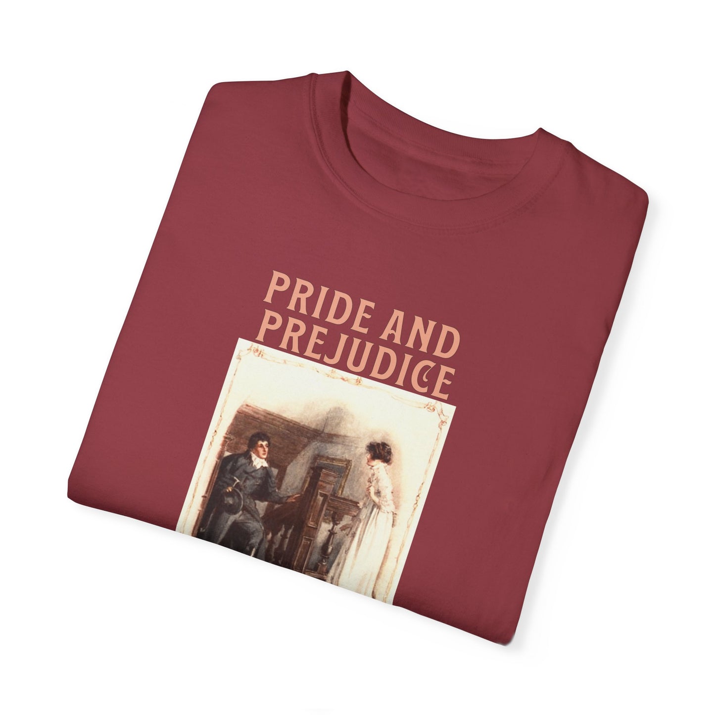 Jane Austen Comfort Colors TShirt, Pride & Prejudice Historical Romance, Bookish Literary Jane Austen Fan Art, Gift for Her Bookclub Tee T-Shirt Printify