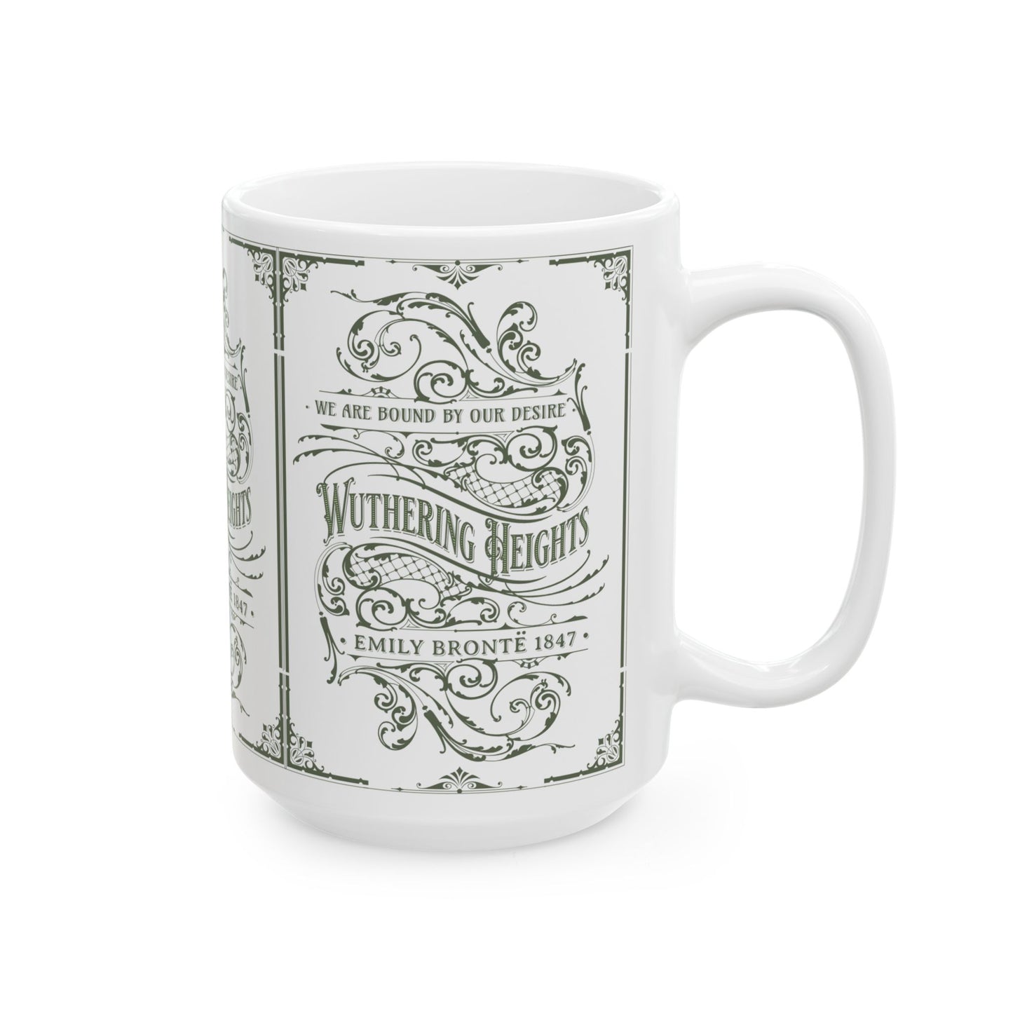 Wuthering Heights Coffee Mug Emily Brontë Historical Romance Reader Gift For BFF Bookish Literary Gift, Heathcliffe Catherine Bookclub Gift Mug Printify