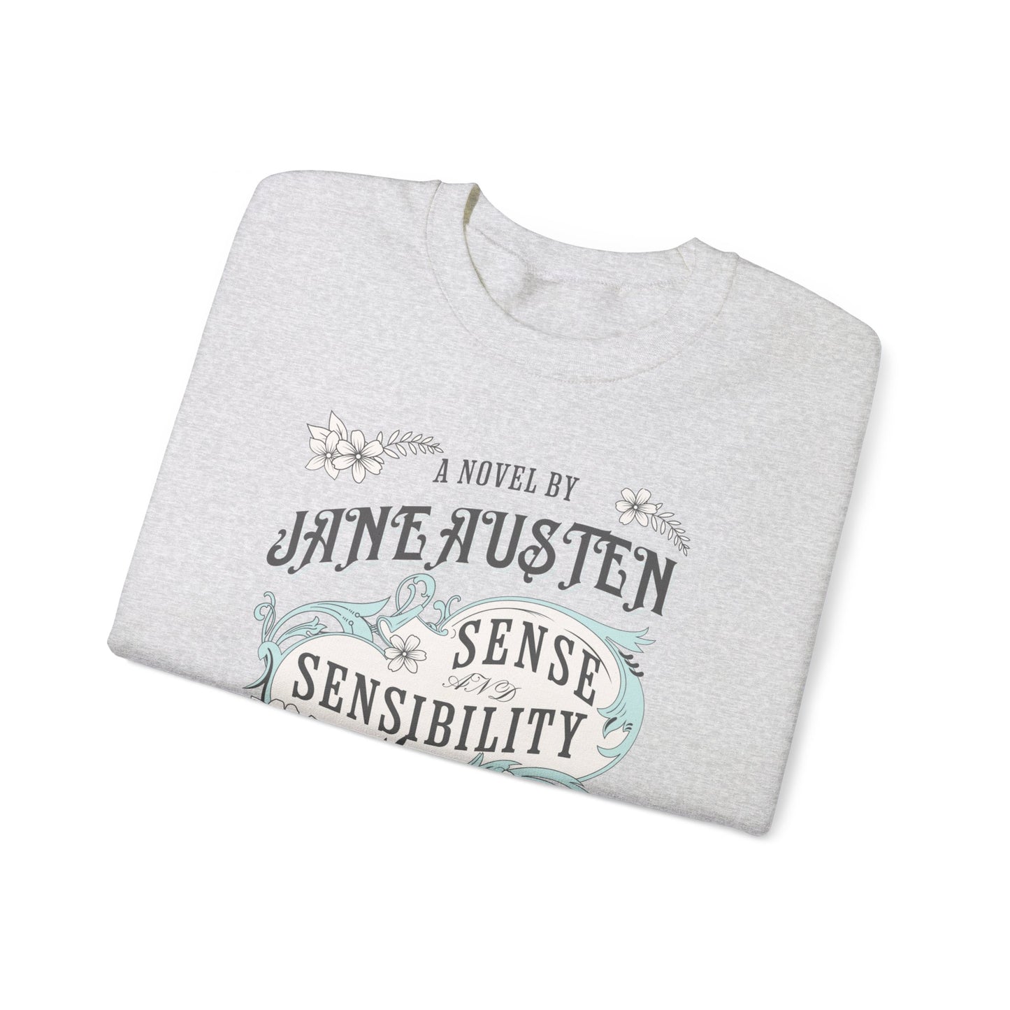 Jane Austen Sweatshirt, Sense & Sensibility Historical Romance Sweater, Bookish Literary Jane Austen Fan Art Gift, Gift for Her, Readers, Sweatshirt Printify