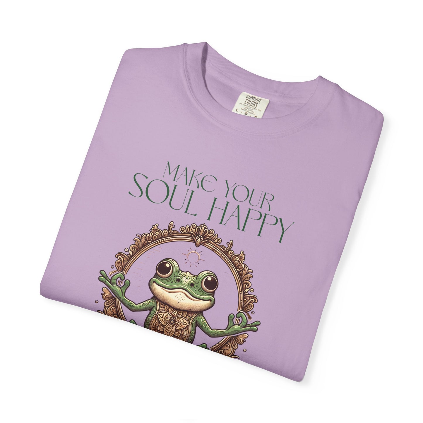 Green Yoga Frog Make Your Soul Happy Unisex T-Shirt, Casual Wear, Highlander Fan Gift,