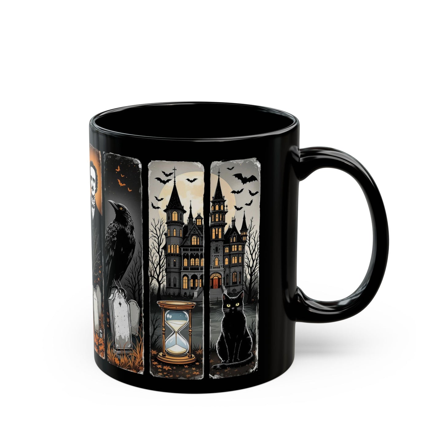 Edgar Allan Poe Mug Gothic Literary Gift For Book Lover Dark Academia Macabre Fall Coffee Cup Halloween Poetember Party Gift For Bookclub Mug Printify