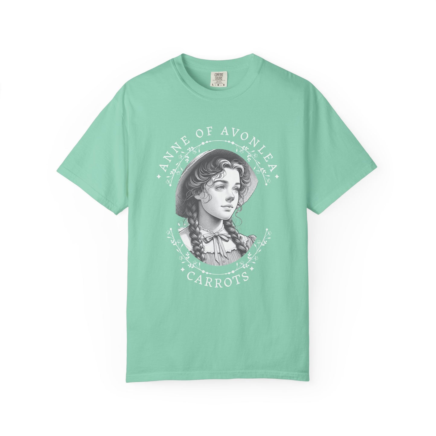 Vintage Anne of Avonlea T-Shirt, Anne of Green Gables Merch Literary Gift Book Lover Tee Anne With An E Carrots Design L.M. Montgomery Fan T-Shirt Printify Island Reef S