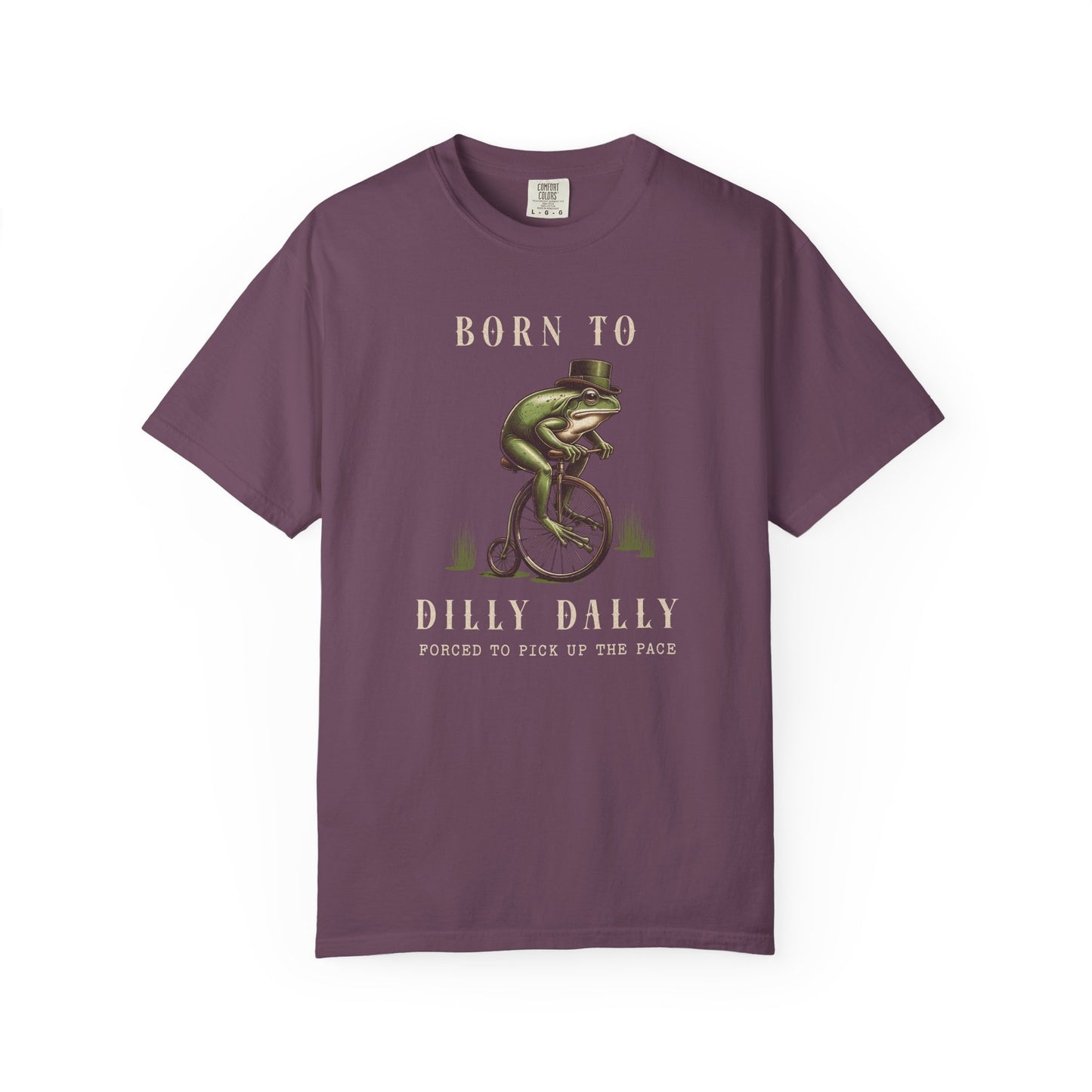 Dilly Dally Frog T-Shirt Retro Vibes Froggy Meme Shirt Vintage Frog And Toad Aesthetic Frog Lover Gift For Her Birthday Viral Trendy Shirt T-Shirt Printify Berry S