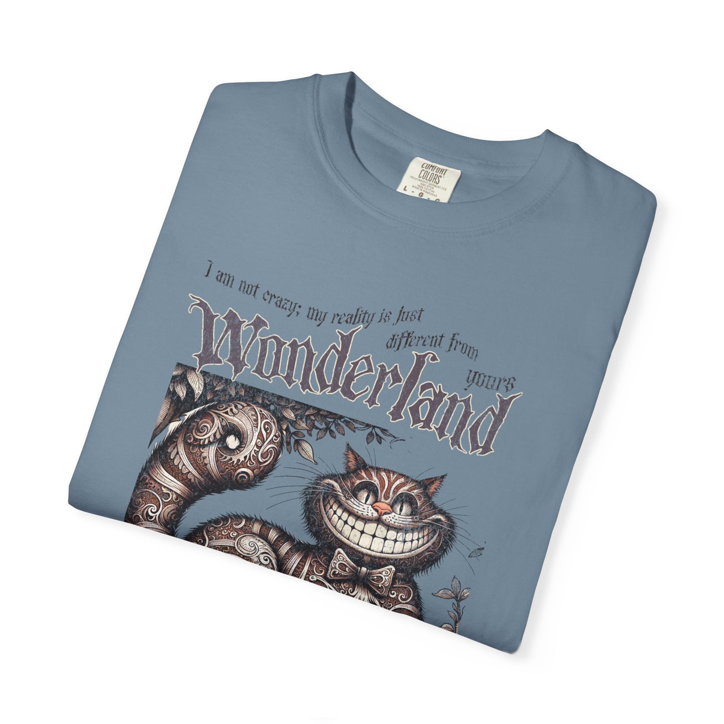 Cheshire Cat Alice in Wonderland TShirt Comfort Colors Oversized T-Shirt Dark Academia Mad Hatter Tea Party Bookish Book Lover Booktok Gift