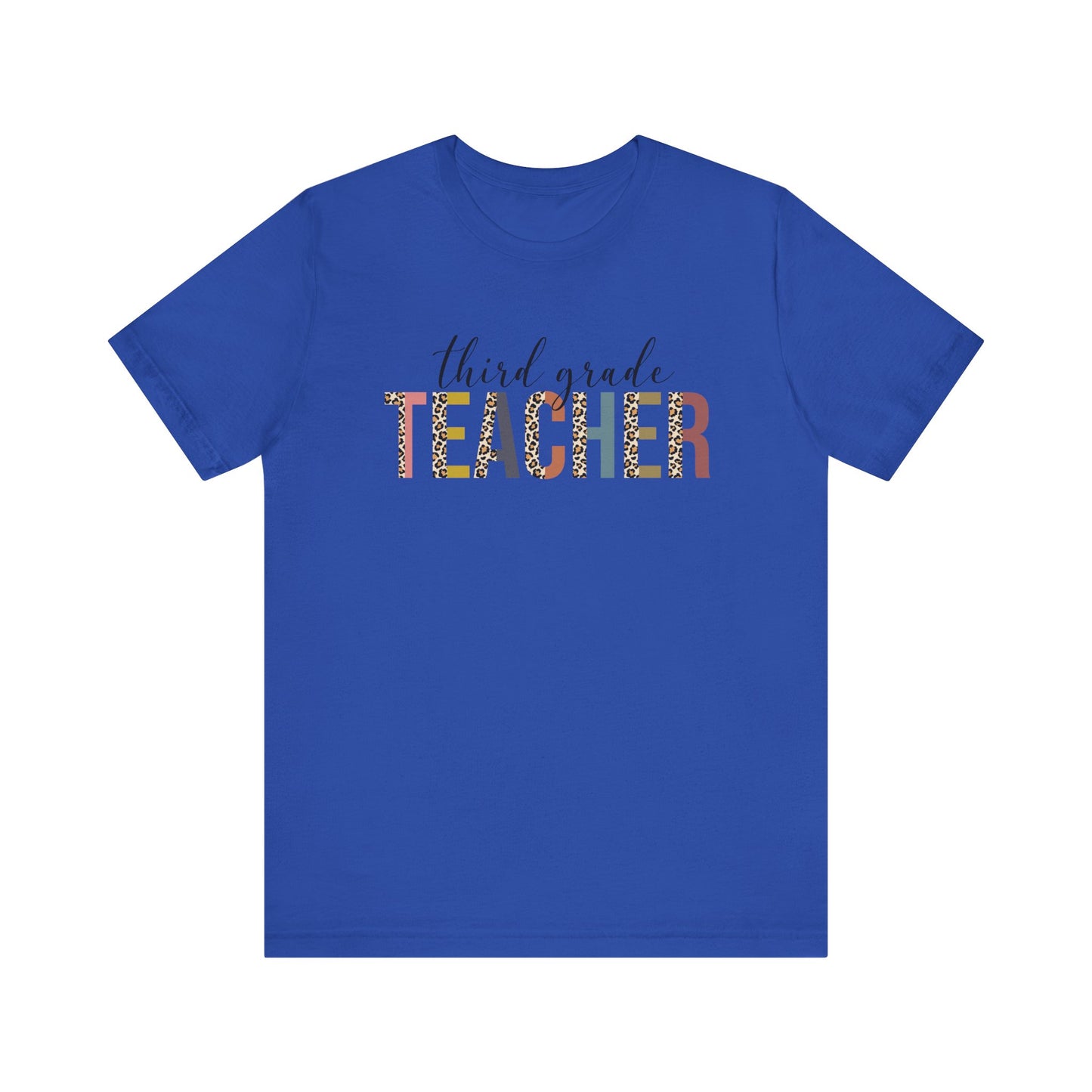 Cute Teacher TShirt Gift, Education Tee, Elementary School Teacher Appreciation, Funny Back To School Shirt, Teacher T-Shirt, Teacher Tee T-Shirt Printify True Royal XS