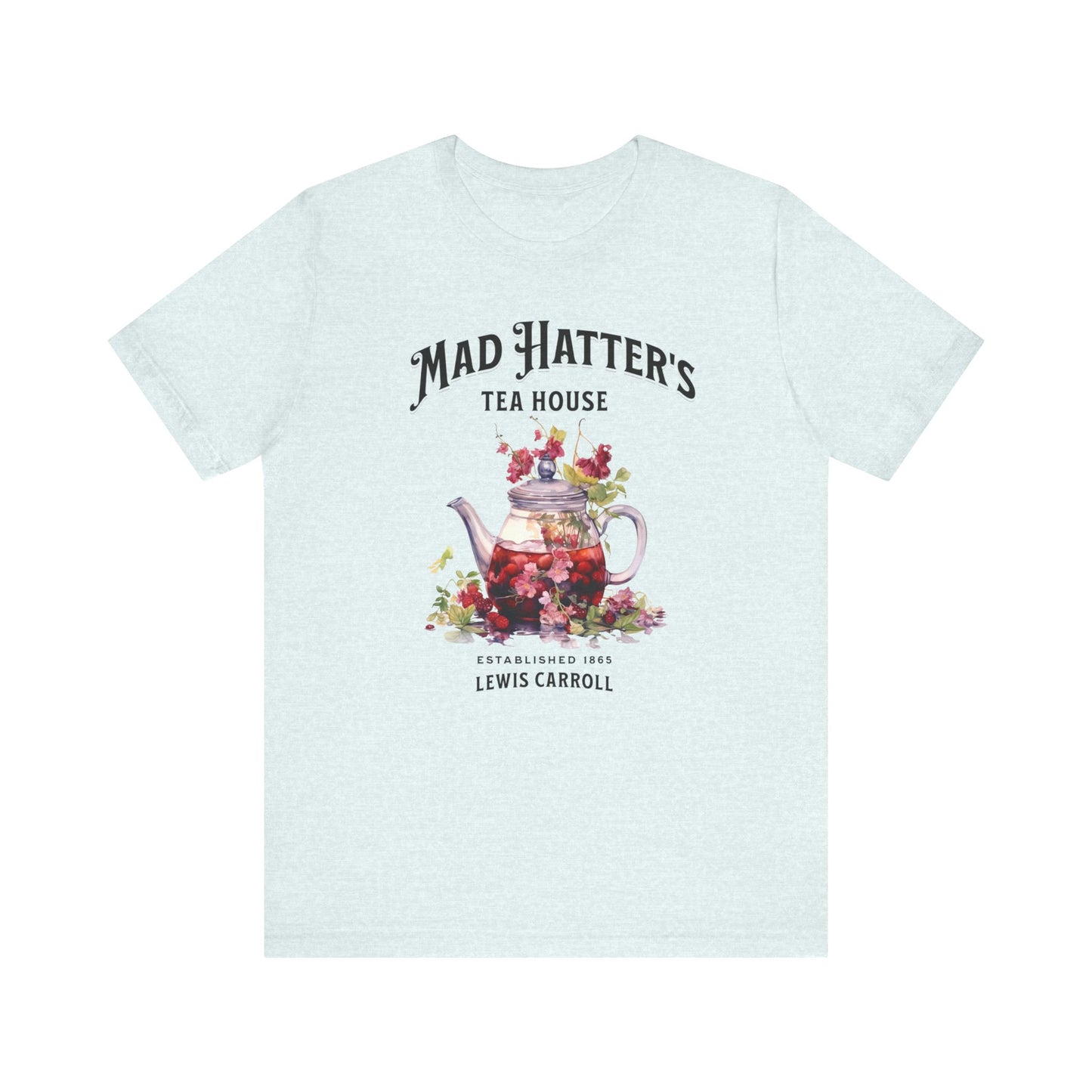 3001 Unisex Jersey Short Sleeve Tee Alice in Wonderland T-Shirt Printify Heather Ice Blue S