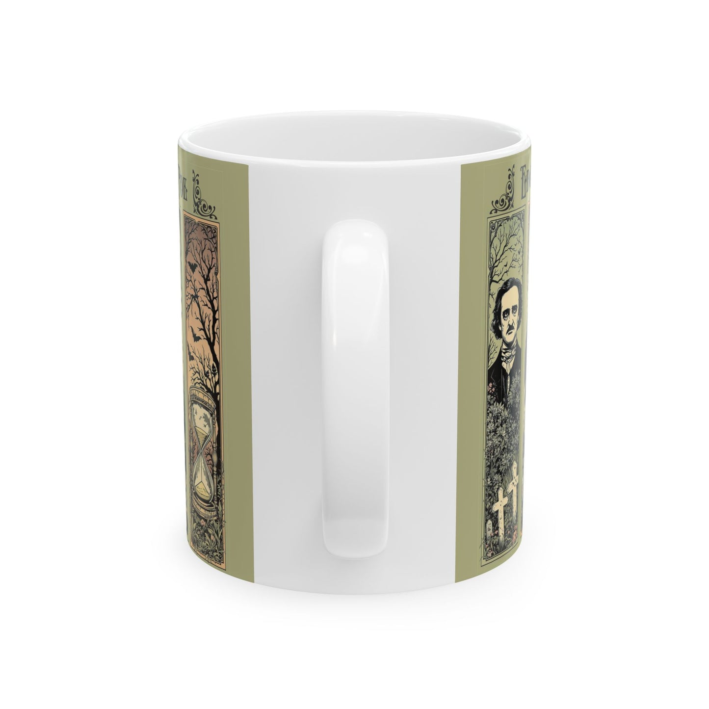 Edgar Allan Poe Mug Gothic Literary Gift For Book Lover Dark Academia Macabre Fall Coffee Cup Halloween Poetember Party Gift For Bookclub Mug Printify