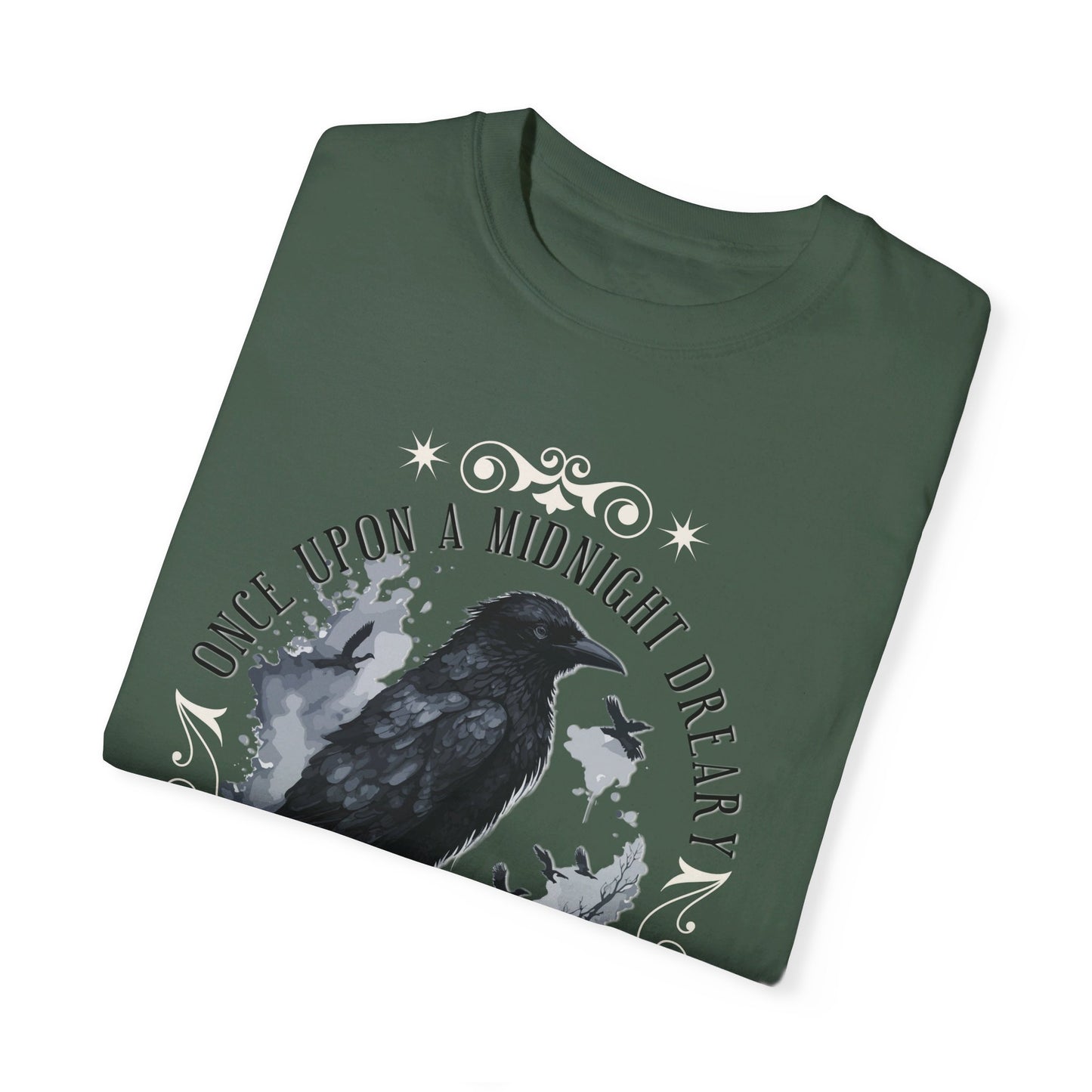Edgar Allan Poe Shirt, The Raven Nevermore Poet, Poetry Lover Tee, Book, Reading Lover Shirt, Gothic, Light Academia Gifts, Comfort Colours T-Shirt Printify