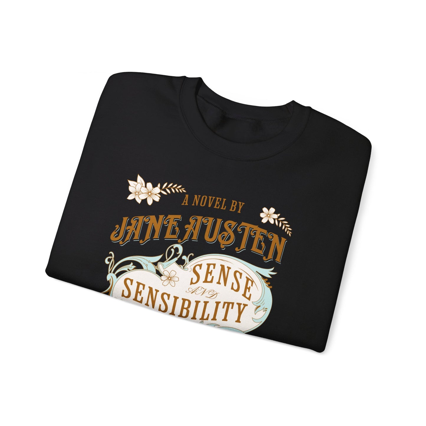 Jane Austen Sweatshirt, Sense & Sensibility Historical Romance Sweater, Bookish Literary Jane Austen Fan Art Gift, Gift for Her, Readers, Sweatshirt Printify