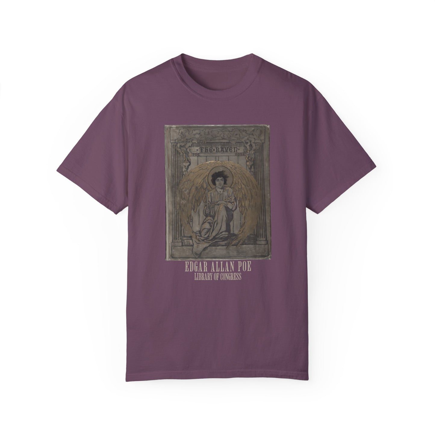 Edgar Allan Poe T-Shirt The Raven First Edition Gift For Poe Lovers Literary Shirt Nevermore Darkness There Gothic Whimsigoth Dark Academia T-Shirt Printify