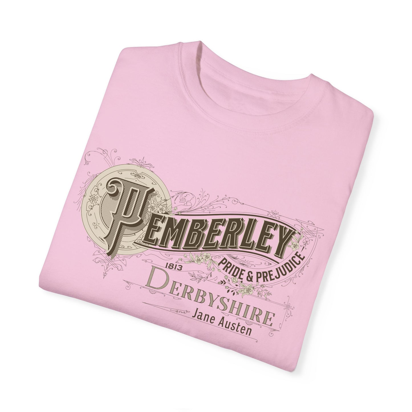 Pemberley TShirt Jane Austen Shirt Pride And Prejudice Gift For Jane Austen Fan Bookish Bookclub Gift Pemberly Derbyshire Fitzwilliam Darcy T-Shirt Printify