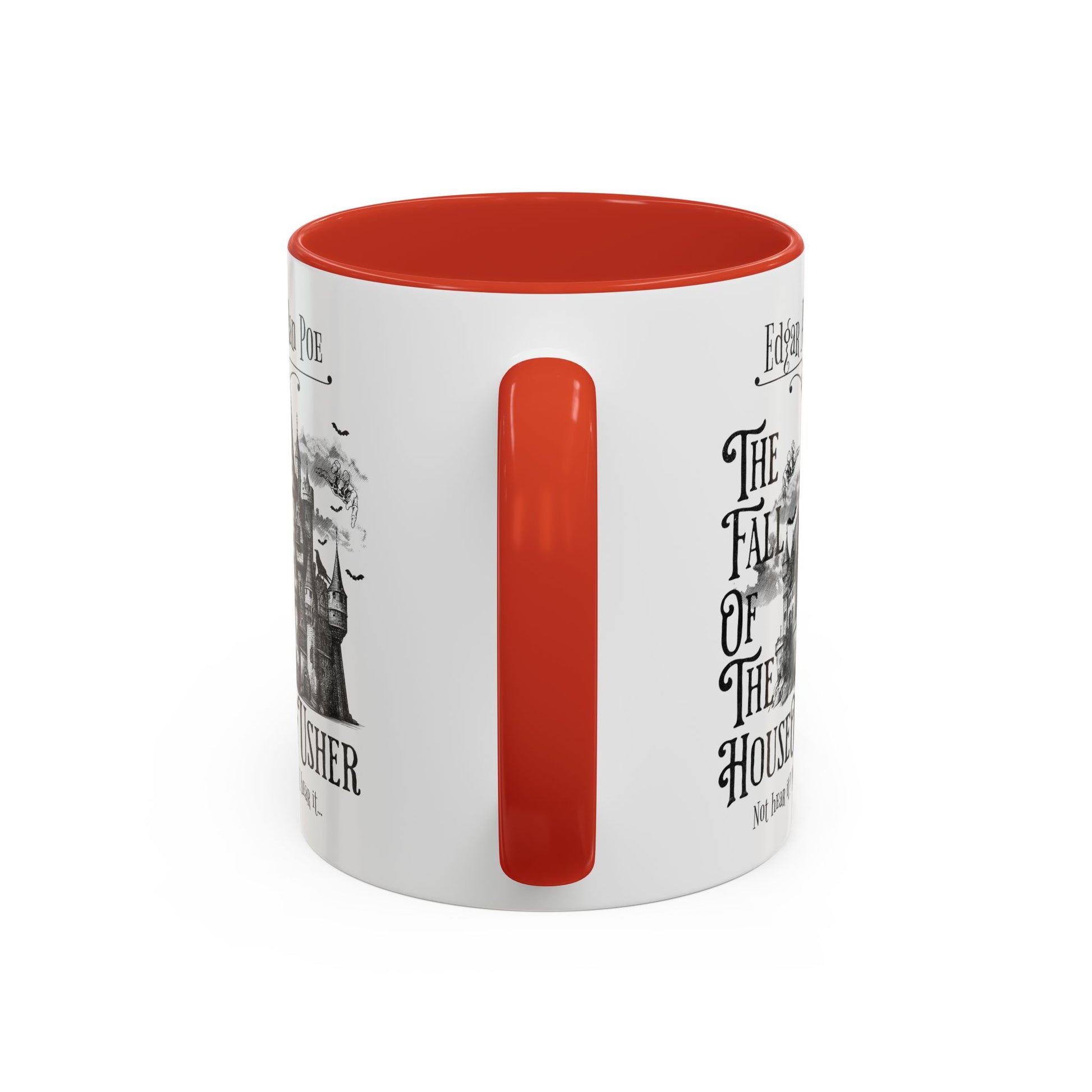 Edgar Allan Poe Coffee Mug,  Fall of the House of Usher, Spooky Halloween Coffee or Tea Mug, Haunting Horror Movie Gift for Halloween Mug Printify