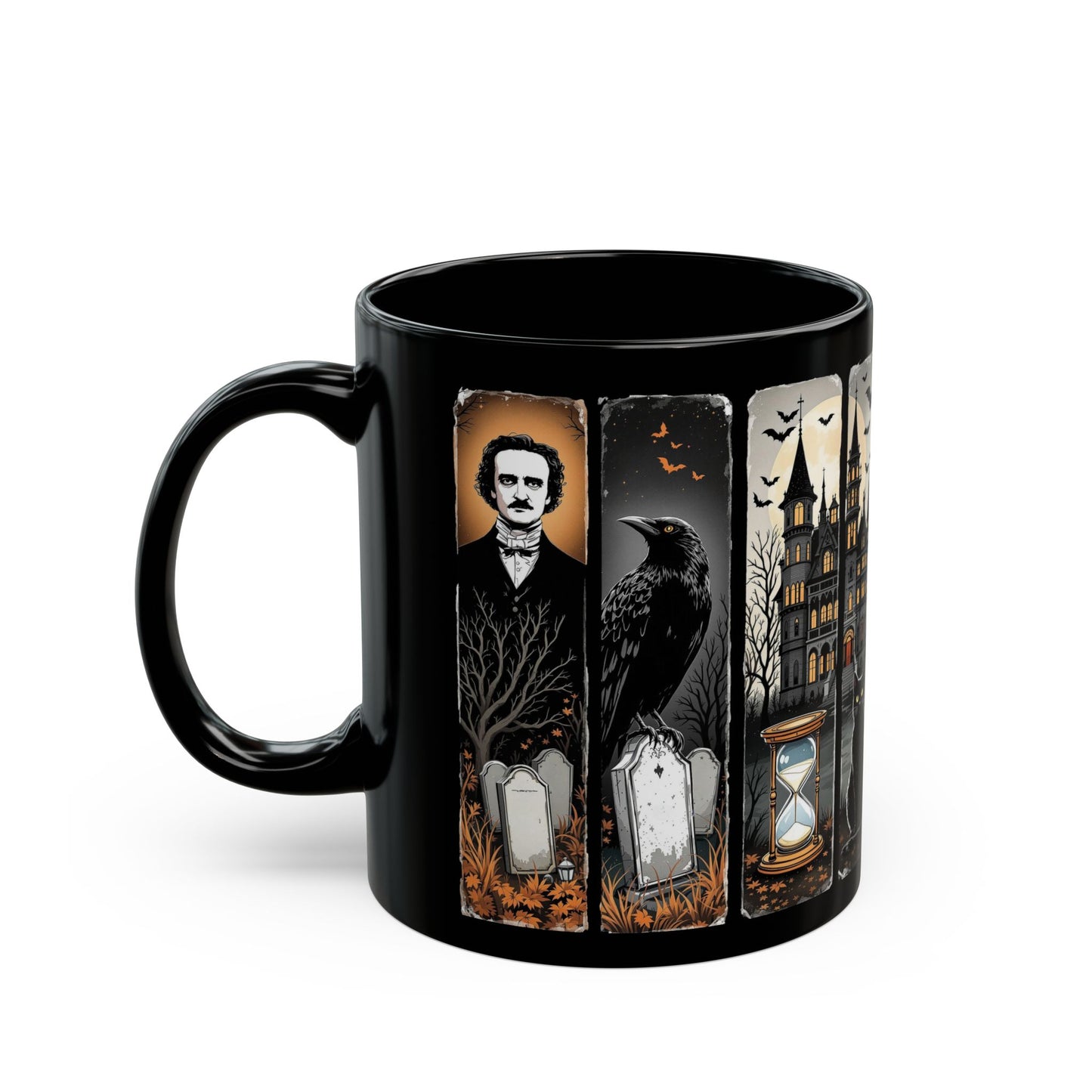 Edgar Allan Poe Mug Gothic Literary Gift For Book Lover Dark Academia Macabre Fall Coffee Cup Halloween Poetember Party Gift For Bookclub Mug Printify