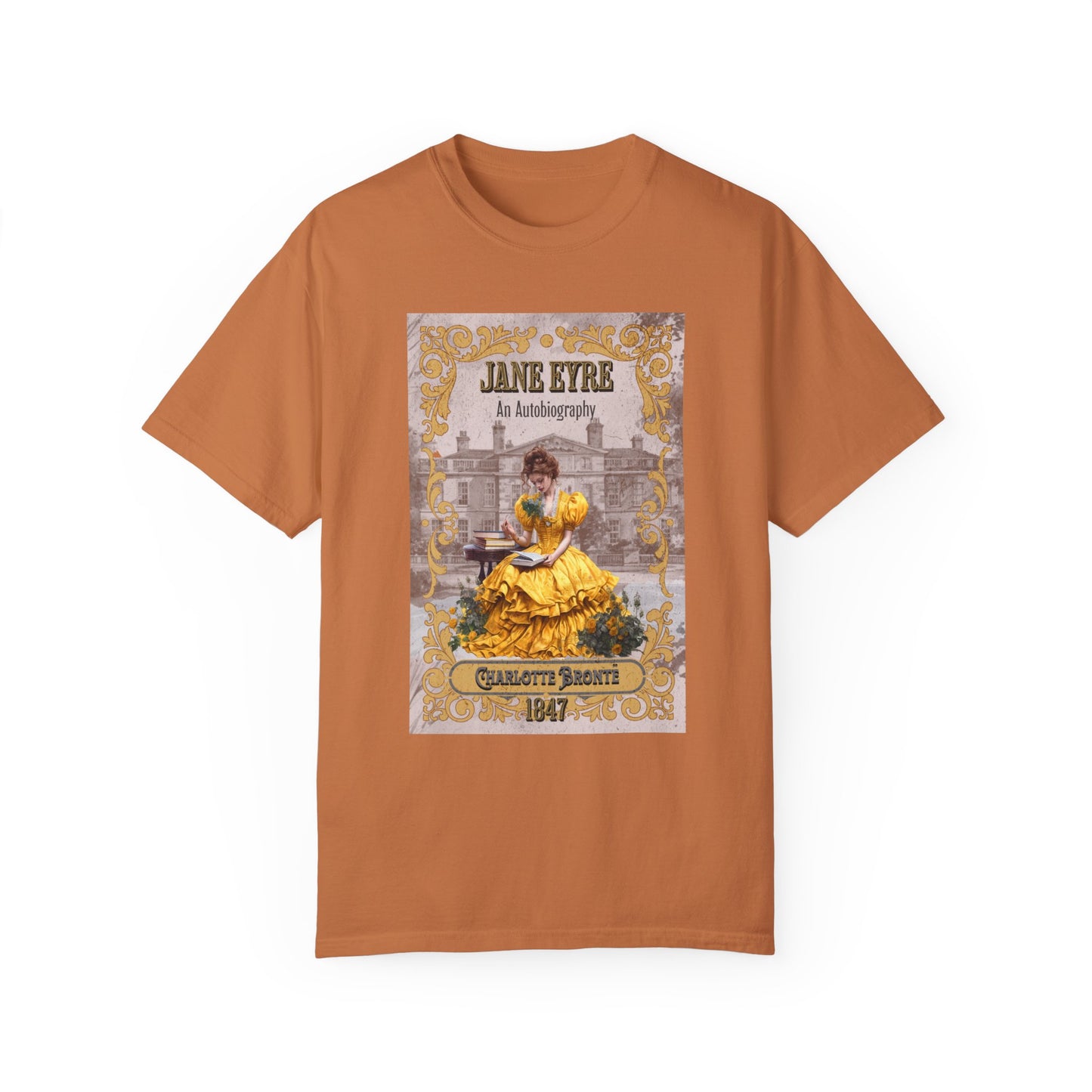 Jane Eyre T-shirt, Charlotte Brontë Historical Romance Comfort Colors Tee, Bookish Literary Brontë Sisters Fan Art Gift for Her, Bookclub T-Shirt Printify Yam S