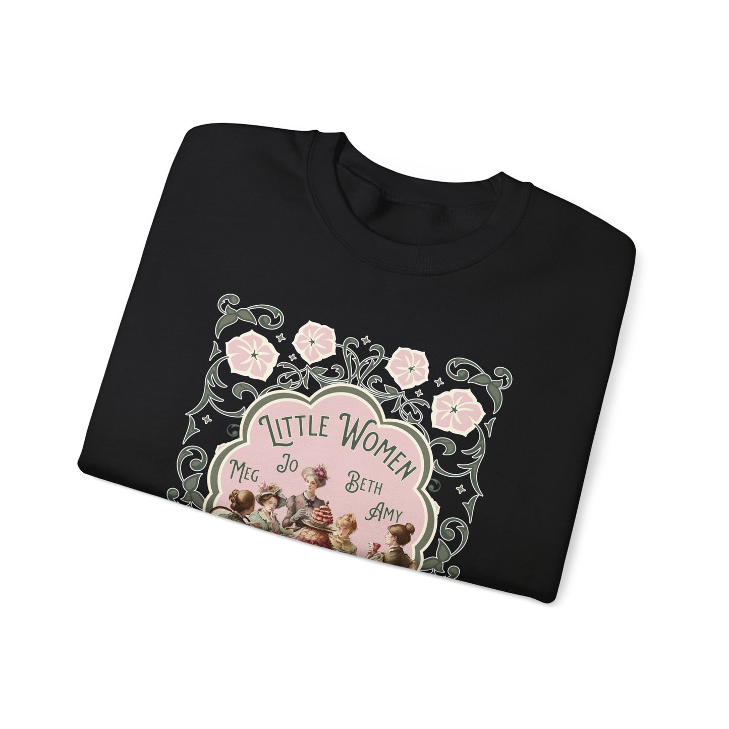 Little Women Sweatshirt, Louisa May Alcott Historical Romance Sweater, Bookish Literary Fan Art Gift, Gift for Her, Bookclub Crewneck Shirt Sweatshirt Printify