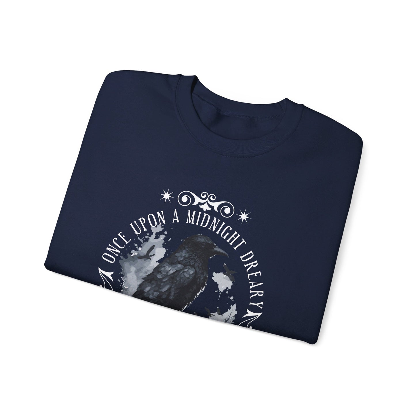 Edgar Allan Poe, The Raven Sweatshirt, Poet, Poetry Lover Sweater, Book Lover, Haunting Gothic Gift, Light, Dark Academia, Horror Movie Top Sweatshirt Printify