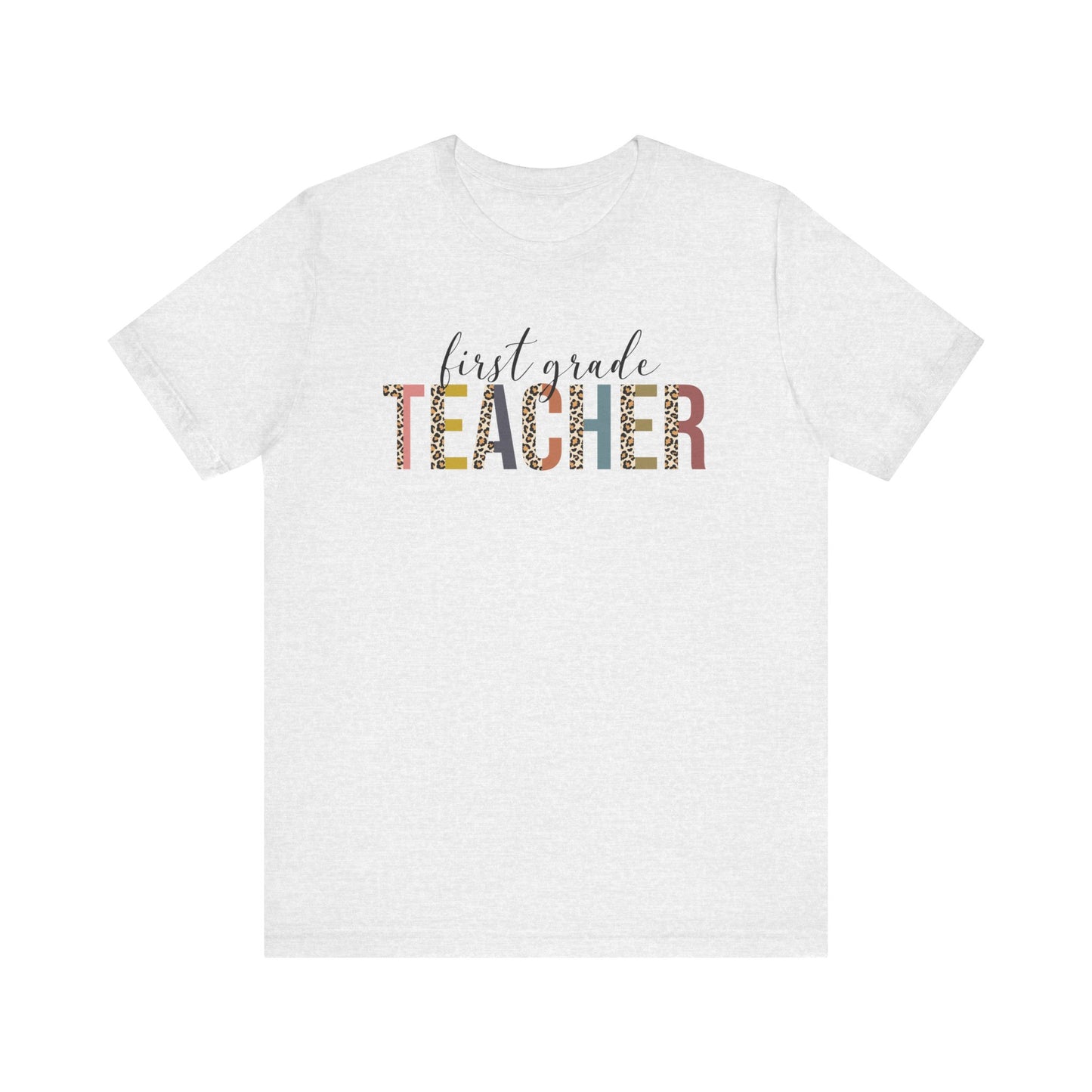 Cute Teacher TShirt Gift, Education Tee, Elementary School Teacher Appreciation, Funny Back To School Shirt, Teacher T-Shirt, Teacher Tee T-Shirt Printify Ash XS
