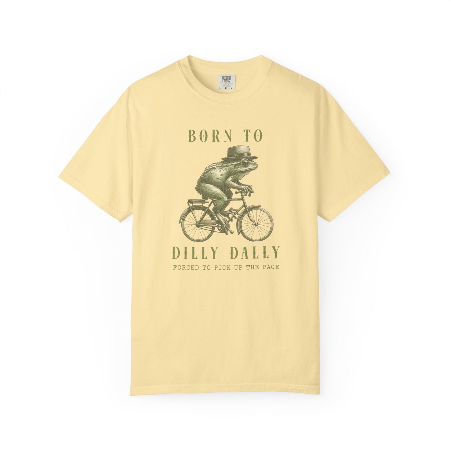 Dilly Dally Funny Frog T-Shirt Retro Froggy Meme Shirt Vintage Frog And Toad Aesthetic Frog Lover Gift For Her Birthday Viral Trendy Shirt T-Shirt Printify Banana S