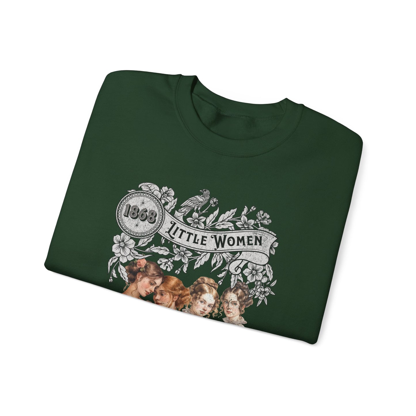 Little Women Sweatshirt, Louisa May Alcott Historical Romance Sweater, Bookish Literary Fan Art Gift, Gift for Her, Bookclub Crewneck Shirt Sweatshirt Printify