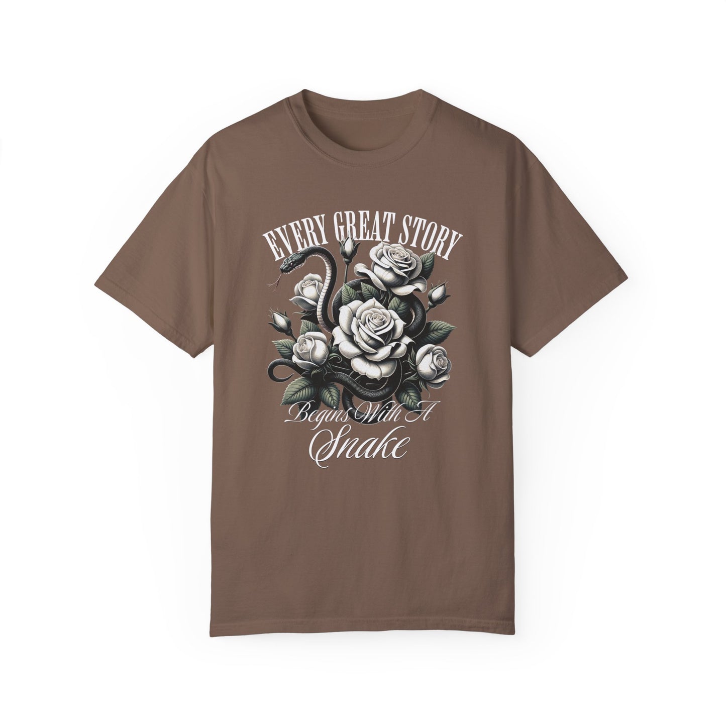 Snake Romance TShirt Romantasy Reader Dark Gift For Morally Grey Dark Fantasy Romance Novel Lover Haunting Goth Romance Shirt For Book Club T-Shirt Printify
